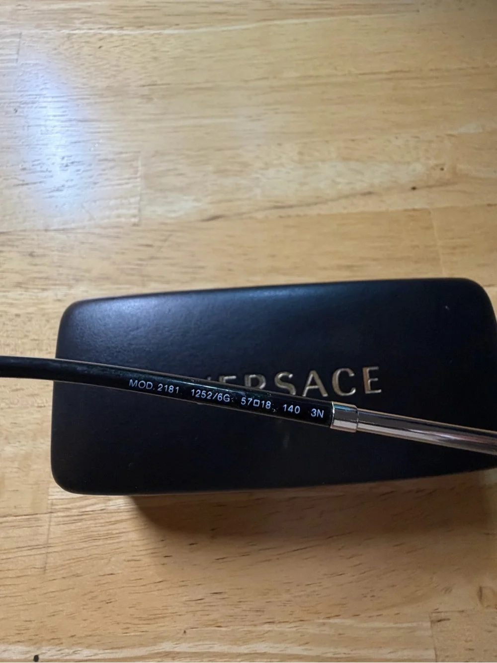 Versace Brown Gradient Aviator Sunglasses with Gold Accents